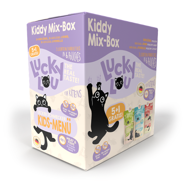 Lucky Lou Lifestage Kitten Multipack 3 x 6 x 125g Lucky Lou Lifestage Kitten Multipack 3 x 6 x 125g