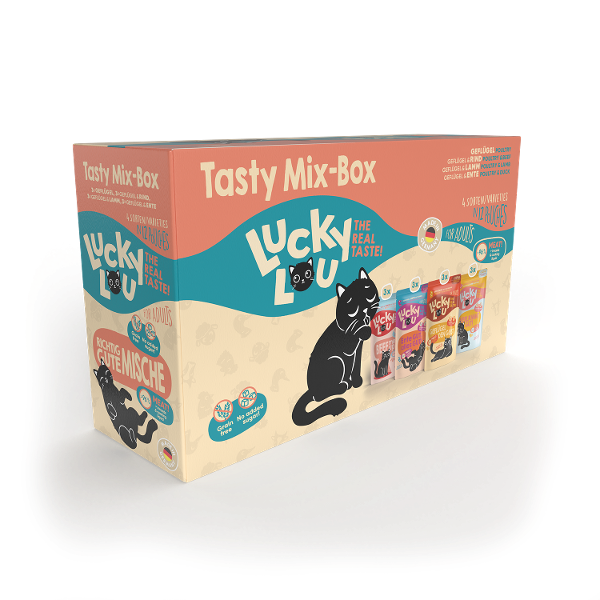 Lucky Lou Lifestage Adult Multipack 12 x 125g tasty mix
