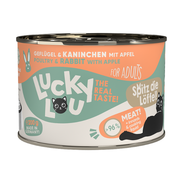 Lucky Lou Lifestage Adult 200g gevogelte en konijn Lucky Lou Lifestage Adult 200g gevogelte en konijn