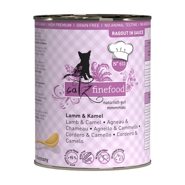 Catz Finefood Ragout 380g lam en kameel Catz Finefood Ragout 380g lam en kameel
