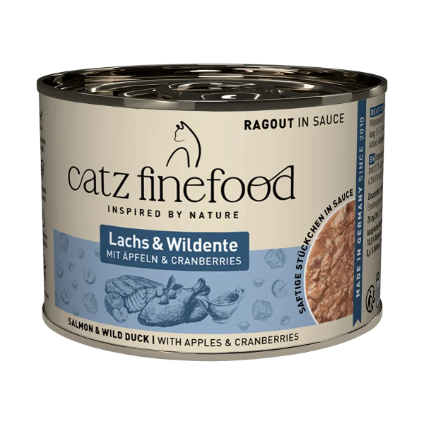 Catz Finefood RAGOUT IN SAUCE Zalm & Wilde Eend 190g