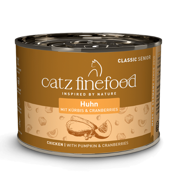 Catz Finefood Classic Senior 200g N°03 Poulet Pâtée pour chat âgé Catz Finefood Classic Senior boîte 200g N°03 Poulet