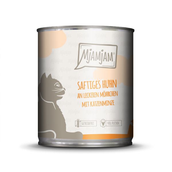 Mjamjam Katten Maaltijd Blik 800g - Sappige kip met heerlijke worteltjes Mjamjam Katten Maaltijd Blik 800g - Sappige kip met heerlijke worteltjes