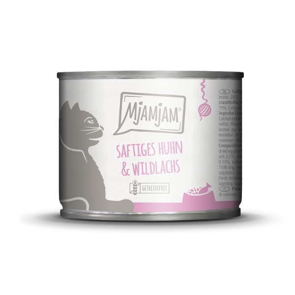 Mjamjam Katten Maaltijd Blikje 200g kip & zalm