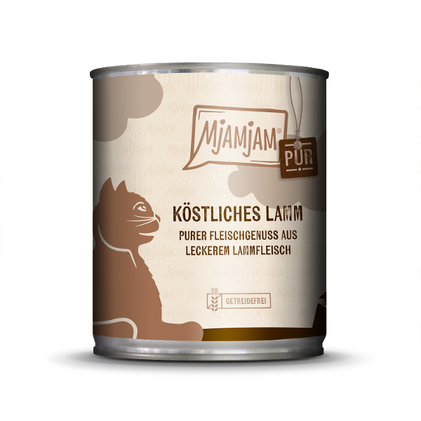 Mjamjam Puur Vlees Kattenblik 800g - heerlijk lamsvlees puur Mjamjam Puur Vlees Kattenblik 800g - heerlijk lamsvlees puur