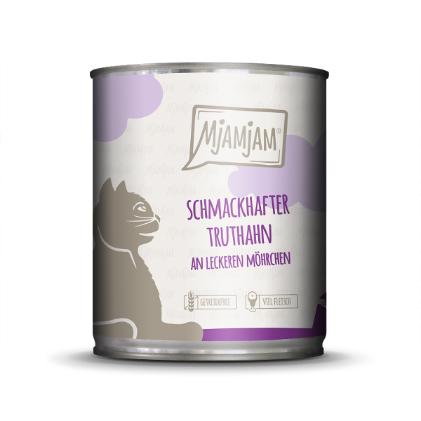 Mjamjam Katten Maaltijd Blik 800g - Lekkere kalkoen met heerlijke worteltjes Mjamjam Katten Maaltijd Blik 800g - Lekkere kalkoen met heerlijke worteltjes
