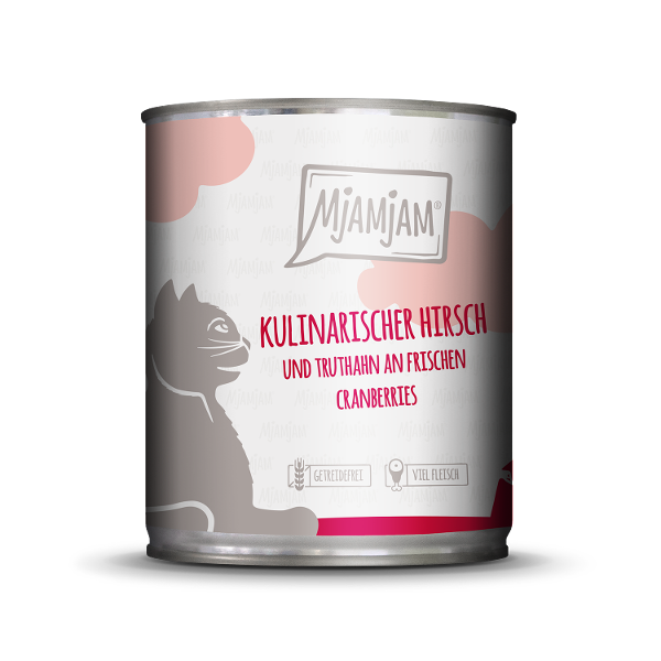 Mjamjam Katten Maaltijd Blik 800g - Wild & Kalkoen Mjamjam Katten Maaltijd Blik 800g - Wild & Kalkoen