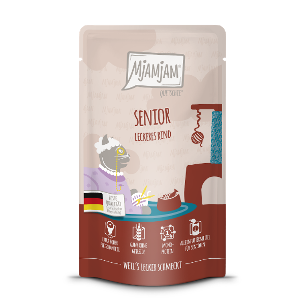 Mjamjam Senior natvoer kat rund 125g