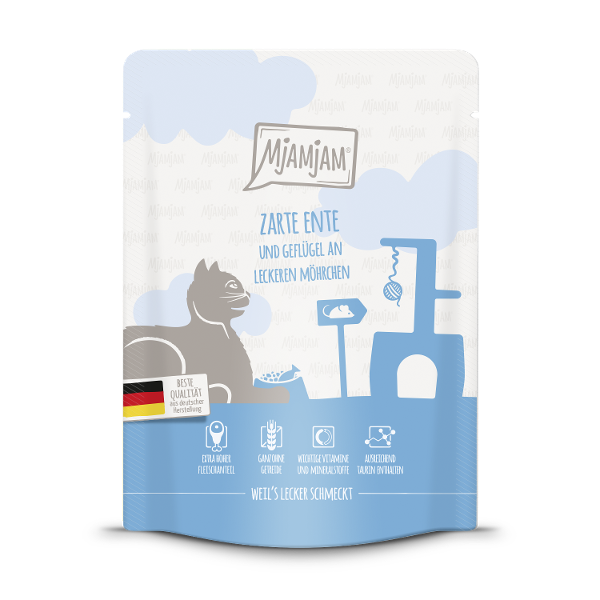 Mjamjam Katten Zakje 300g - Eend & gevogelte