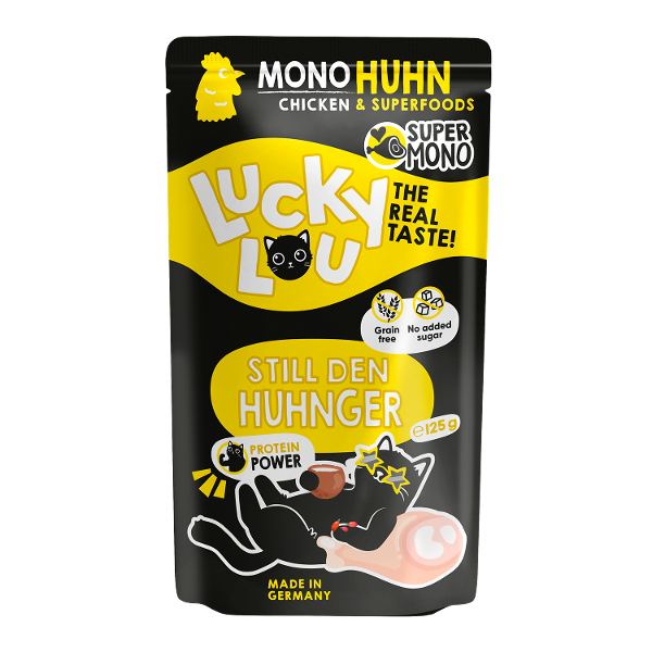 Lucky Lou SuperMono² zakje 125g kip Lucky Lou SuperMono² zakje 125g kip