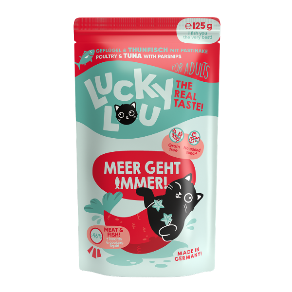 Lucky Lou LifeStage Adult 125g gevogelte & tonijn Lucky Lou LifeStage Adult 125g gevogelte & tonijn