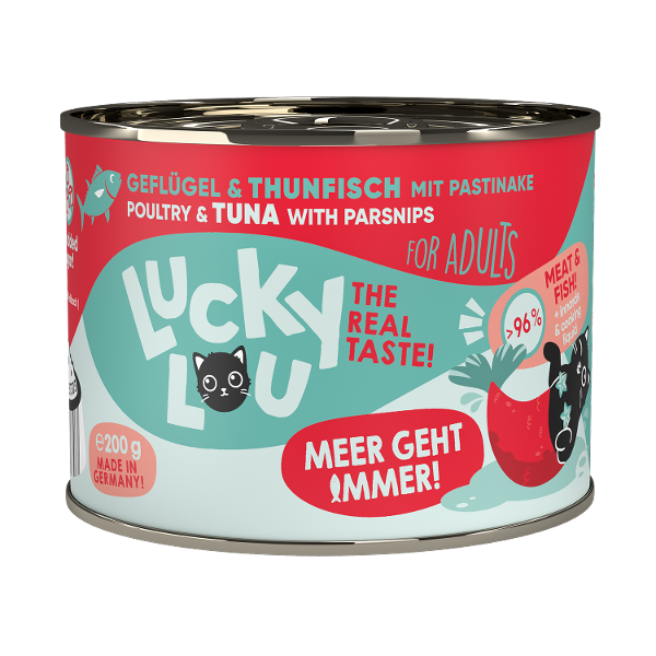 Lucky Lou Lifestage Adult 200g gevogelte & tonijn 1 x 200g Lucky Lou Lifestage Adult 200g gevogelte & tonijn 1 x 200g