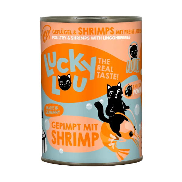 Lucky Lou Lifestage Adult 400g gevogelte & garnalen