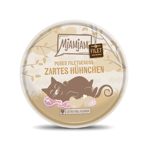 Mjamjam Filet Blikje voor Katten 80g kip