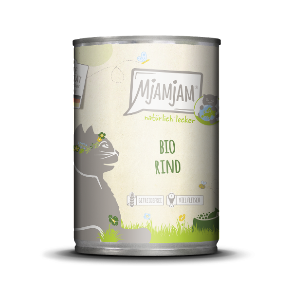 Mjamjam Bio natvoer kat rund 400g Mjamjam Bio natvoer kat rund 400g