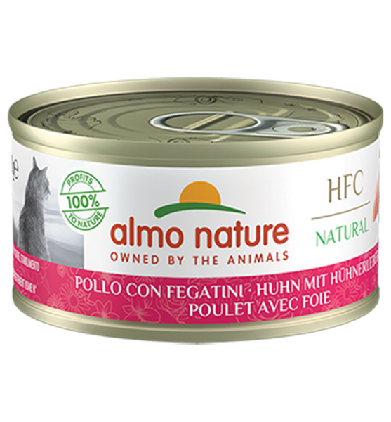Almo Nature Kattenvoer HFC Natural 70g kip & lever