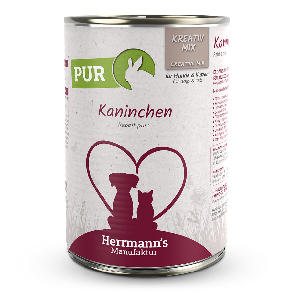 Herrmann's Puur Vlees - Bio Konijn 400g Herrmann's Puur Vlees - Bio Konijn 400g