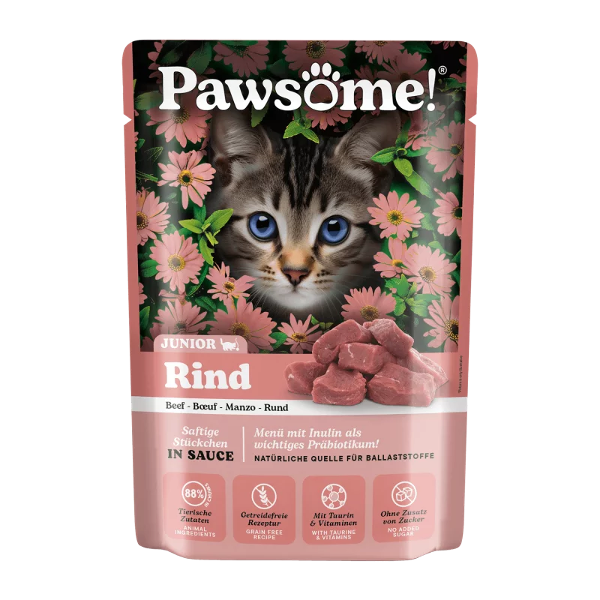 Pawsome Kitten natvoer 85g rundvlees