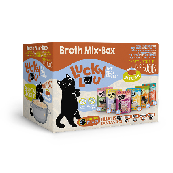 Lucky Lou® Extra Food Broth-Mix-Box 12 x 70g Pouch Lucky Lou® Extra Food Broth-Mix-Box 12 x 70g Pouch