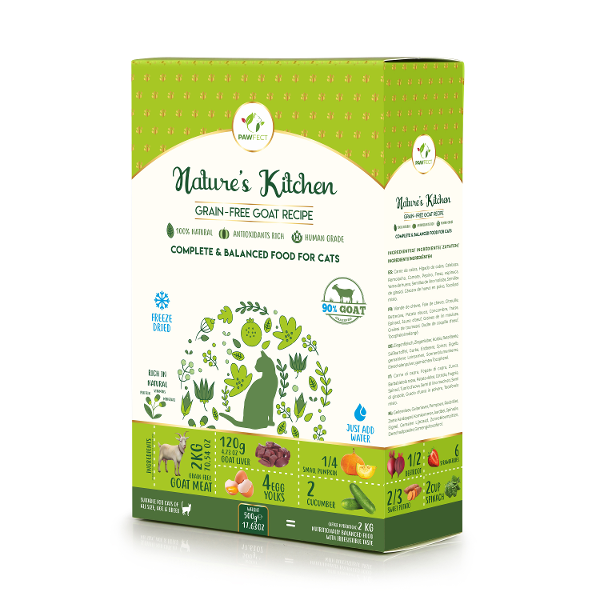 Pawfect Freeze-dried kattenvoer geit 500g