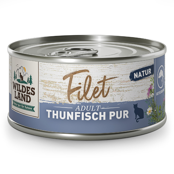 Wildes Land Filet voor katten 80g tonijn Wildes Land Filet voor katten 80g tonijn