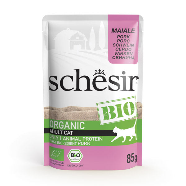 Schesir Bio natvoer kat 85g varken