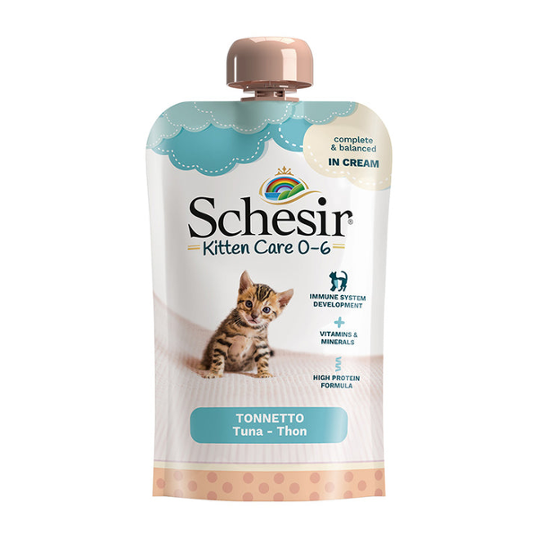 Schesir Kitten Care 0-6 tuna in cream 150g