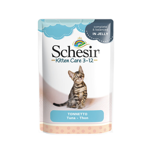 Schesir Kitten Care 3-12 tuna in jelly 85g Schesir Kitten Care 3-12 tuna in jelly 85g