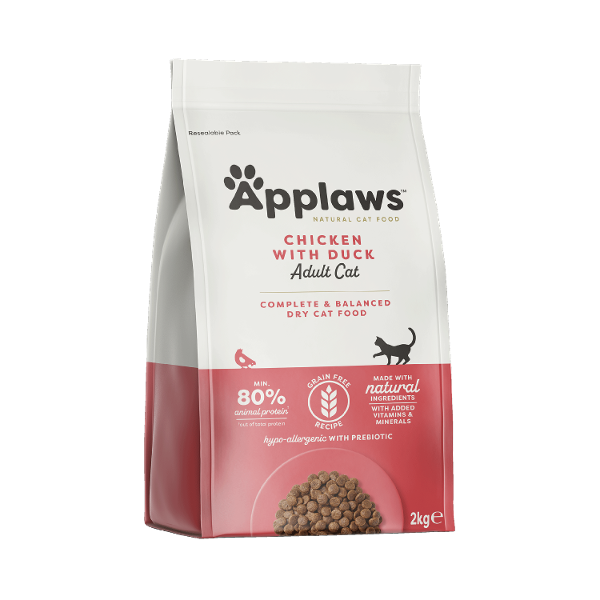 Applaws Adult Cat kip met eend 2kg Applaws Adult Cat kip met eend 2kg