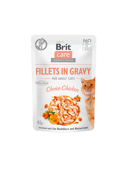 Brit Care Cat maaltijdzakje 85g kip in saus