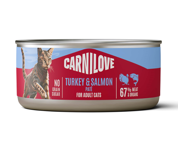 Carnilove Katten Natvoer - Blikje 100g kalkoen & zalm Carnilove Katten Natvoer - Blikje 100g kalkoen & zalm