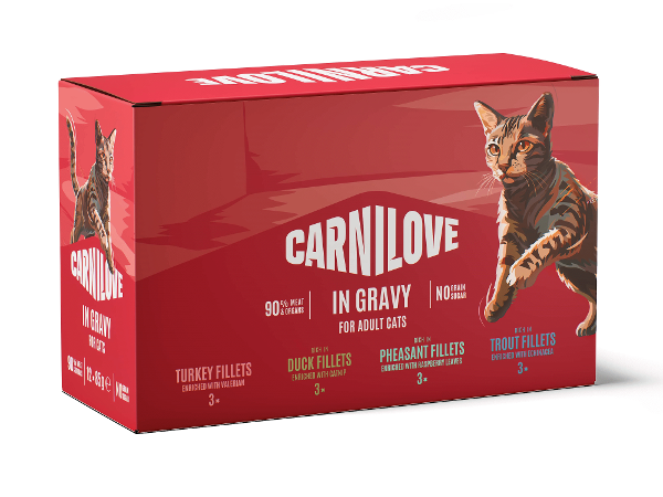 Carnilove katten zakjes in gravy multipack 12 x 85g