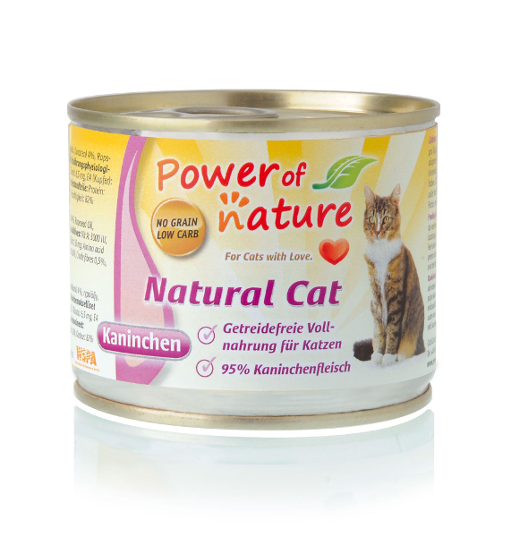 Power of Nature Natural Cat blikvoer konijn 200g Power of Nature Natural Cat blikvoer konijn 200g