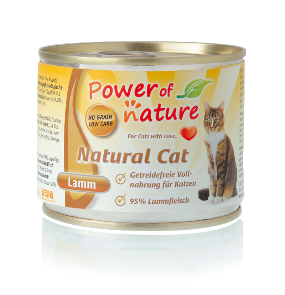 Power of Nature Natural Cat blikvoer lam 200g