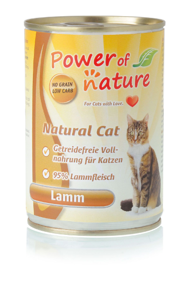Power of Nature Natural Cat blikvoer lam 400g