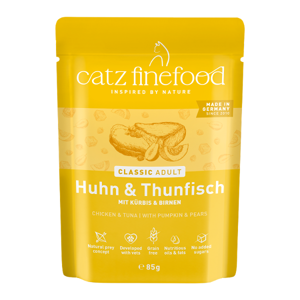Catz Finefood CLASSIC Adult 85g Kip & Tonijn Catz Finefood CLASSIC Adult 85g Kip & Tonijn