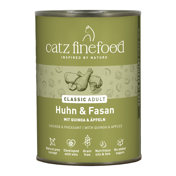 Catz Finefood CLASSIC Adult 400g Kip & Fazant Catz Finefood CLASSIC Adult 400g Kip & Fazant