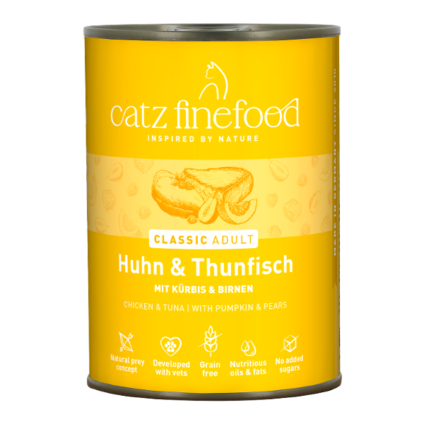 Catz Finefood CLASSIC Adult 400g Kip & Tonijn Catz Finefood CLASSIC Adult 400g Kip & Tonijn