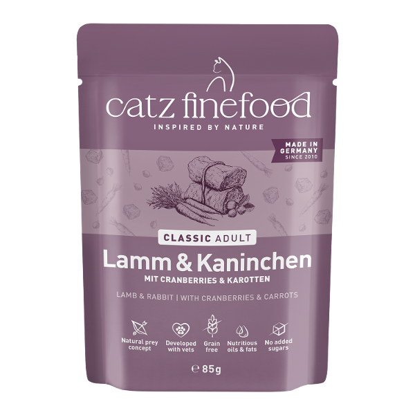 Catz Finefood CLASSIC Adult 85g – Lam & Konijn Catz Finefood CLASSIC Adult 85g – Lam & Konijn