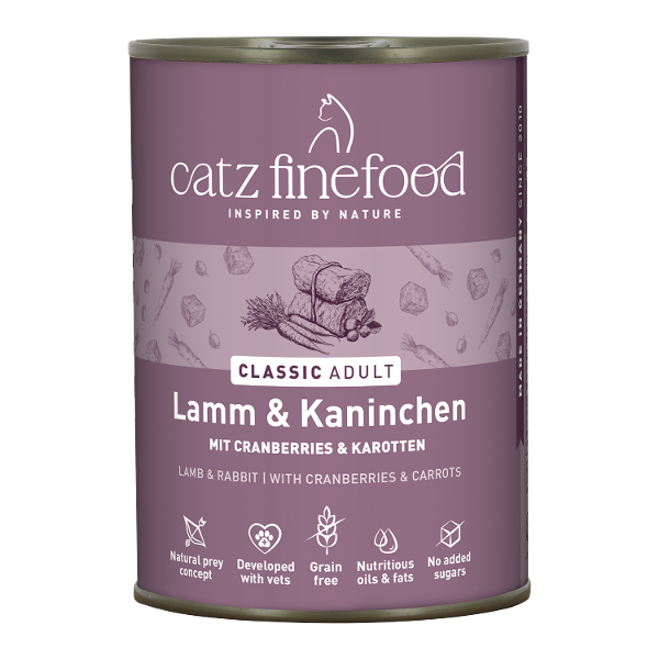 Catz Finefood CLASSIC 400g Lam & Konijn