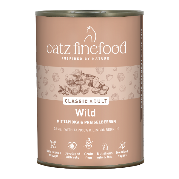 Catz Finefood CLASSIC Adult 400g Wild Catz Finefood CLASSIC Adult 400g Wild