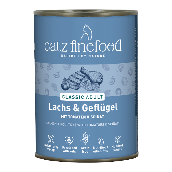 Catz Finefood CLASSIC Adult 400g - Zalm & Gevogelte