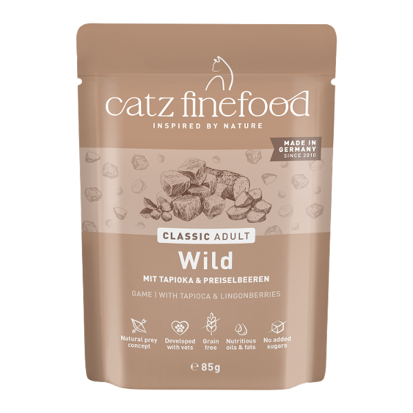 Catz Finefood Classic Adult 85g Wild Catz Finefood Classic Adult 85g Wild