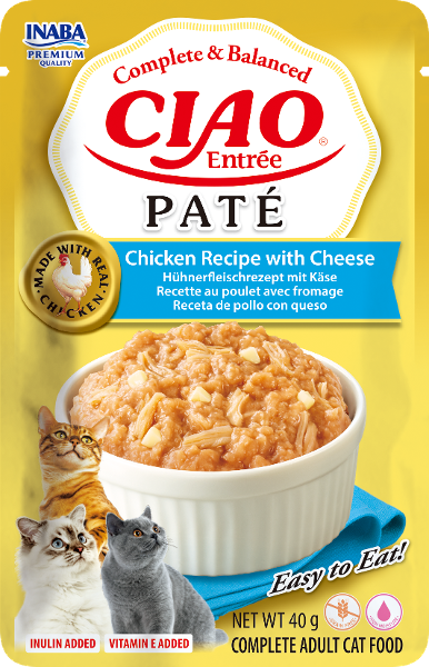 Inaba CIAO Entrée Paté 40g kip & kaas