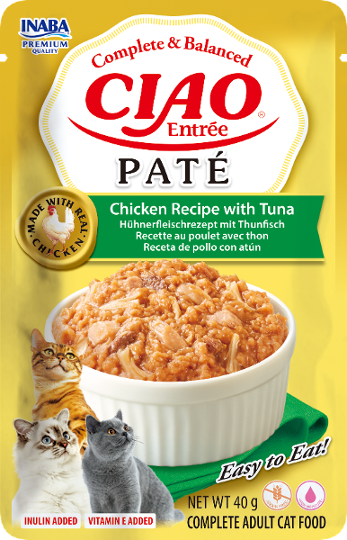 Inaba CIAO Entrée Paté 40g kip & tonijn
