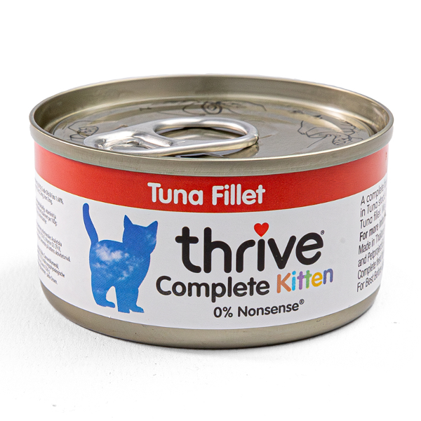 Thrive Complete kitten blikje 75g tonijnfilet
