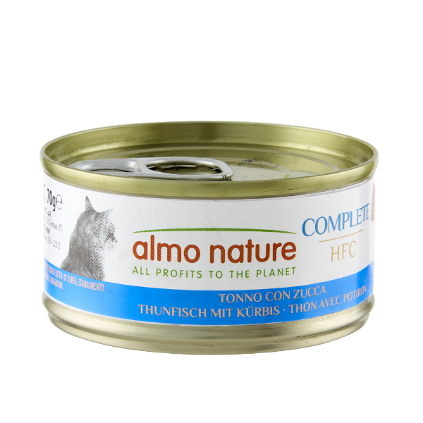 Almo Nature Katten Natvoer HFC Complete 70g tonijn & pompoen