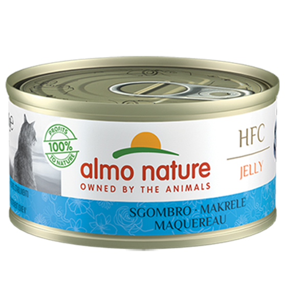 Almo Nature Kattenvoer HFC Jelly 70g makreel Almo Nature Kattenvoer HFC Jelly 70g makreel