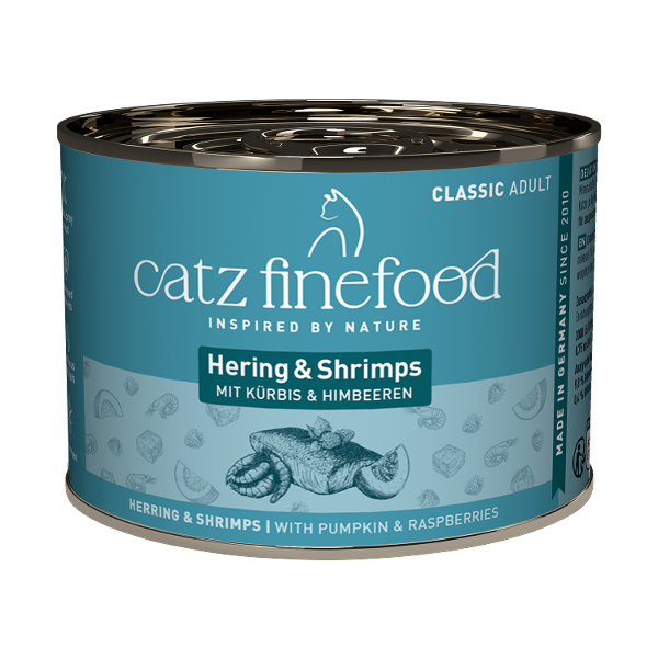 Catz Finefood CLASSIC Adult 200g Haring & Garnalen Catz Finefood CLASSIC Adult 200g Haring & Garnalen