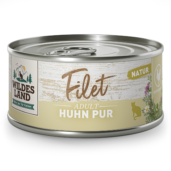 Wildes Land Filet voor katten 80g kip puur Wildes Land Filet voor katten 80g kip puur